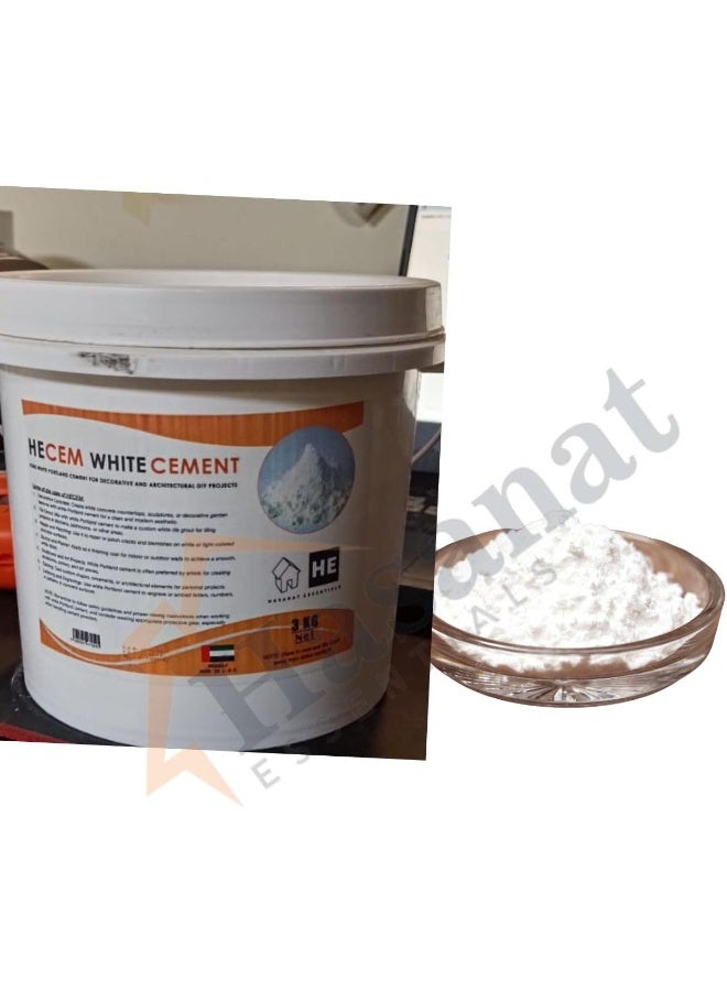 HASANAT ESSENTIALS دلو أساسيات 3 كجم مع مسحوق الأسمنت الأبيض ومجرفة - Image 5