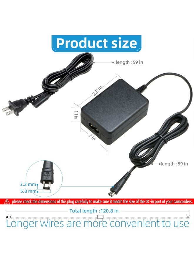 Glorich CA-110 CA110 Replacement AC Power Adapter for Canon VIXIA HF M50 M500 R60 R50 R500 R40 R400 R30 R300 R20 R200, VIXIA Mini, Mini X, LEGRIA HF R206 R46 R406 R56 R506, LEGRIA Mini, Mini X - Image 5