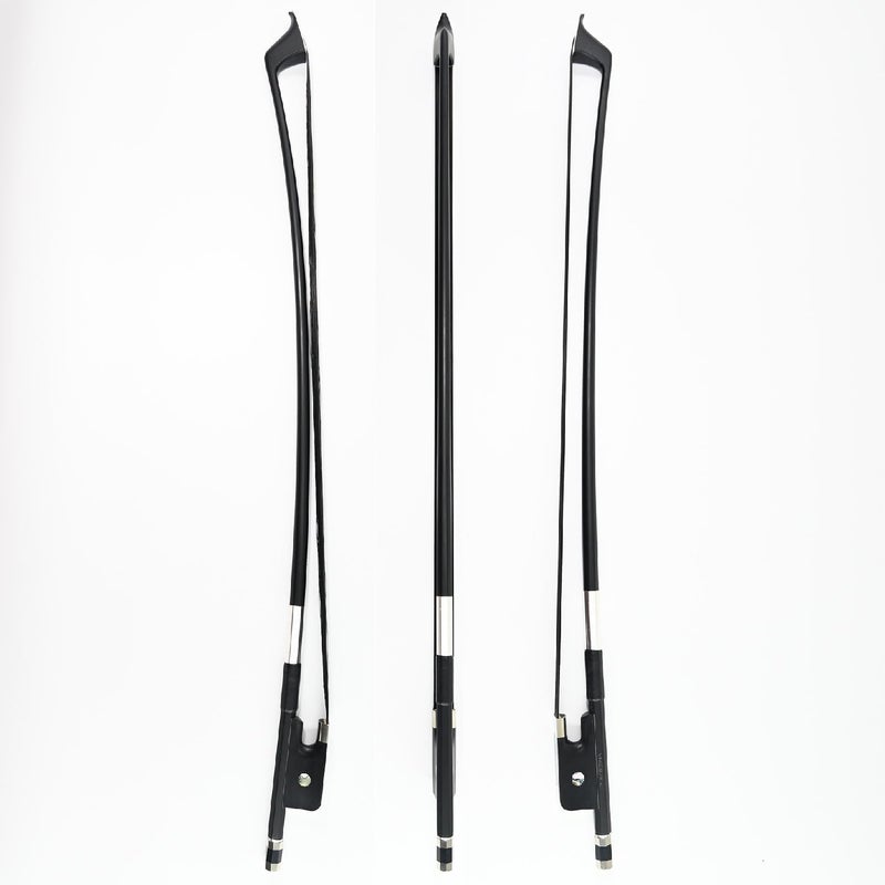 VINGOBOW 3/4 Size Natural BLACK Mongolia Horsehair Carbon Fiber Cello Bow DEEP and POWERFUL Tone Nice Design Black Color Art No.100CB - Image 4