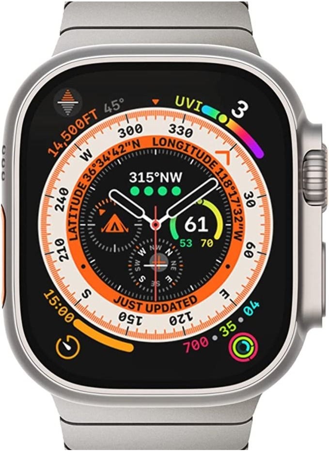 S-Color - Replacement Band For Apple Watch Series 1/2/3/4/5/6/7/8 ultra SE 42/44/45/49 mm Silver - Image 1