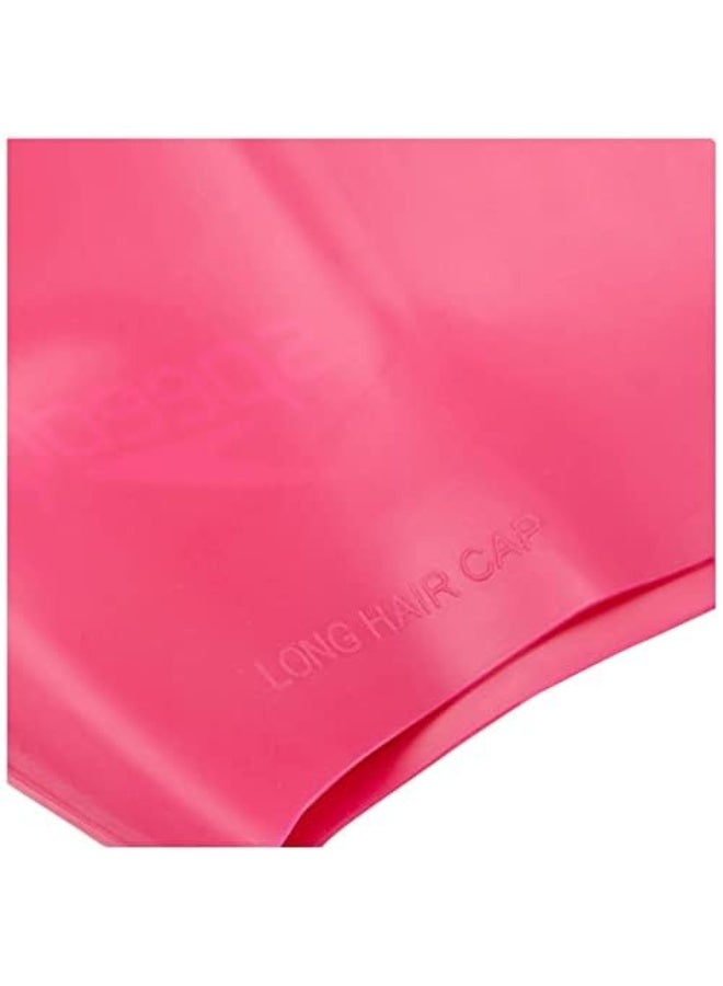 Speedo Women's Long Hair Silicone Swim Caps (Ecstatic) - Image 4
