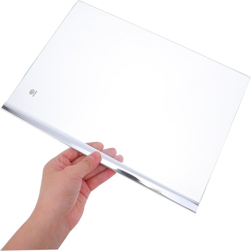 رفيقة ثلاجة من الزجاج المقسى مقاس 31X22X0.7 سم سهلة التنظيف لتنظيم الثلاجة - Image 5