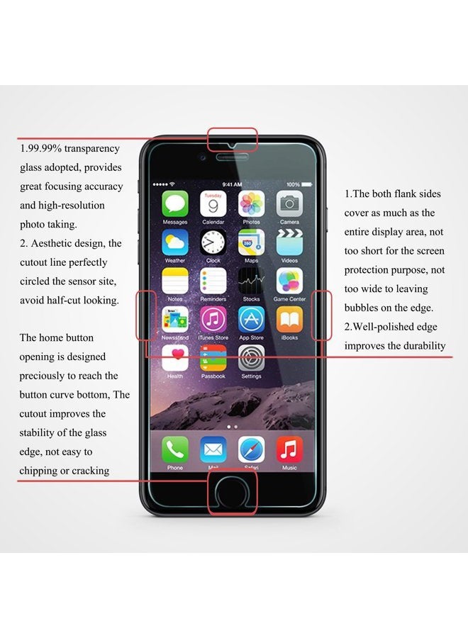 Ailun Screen Protector Compatible for iPhone 8 plus,7 Plus,6s Plus,6 Plus, 5.5 Inch 3Pack Case Friendly Tempered Glass - Image 3