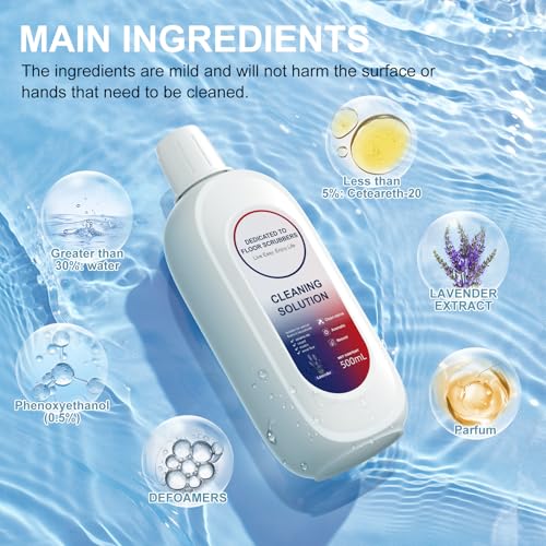 Nukisa Floor Cleaner 1000ml Lavender Scent Compatible with Tineco Cleaning Solution Residue Streak Free Suitable for All Robot Vacuum Cleaners and Wireless Wet Dry DualUse Vacuum Cleaners Lavender - Image 3