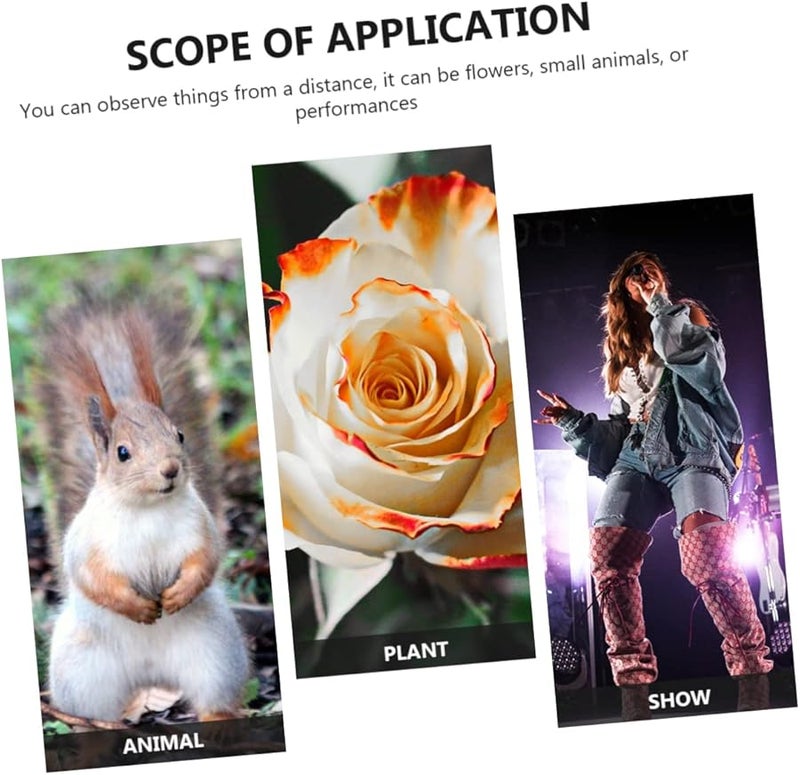 Compact Folding Binoculars 10x25 for Hiking Sightseeing Concerts Theater Lightweight Portable Easy Focus - Image 5