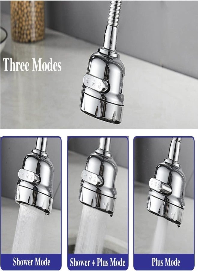 Potency Kitchen Faucet Sprayer Attachment, Movable Extender for Sink, 360° Rotatable Anti-Splash Tap Booster Shower and Water Saving Head - Image 4