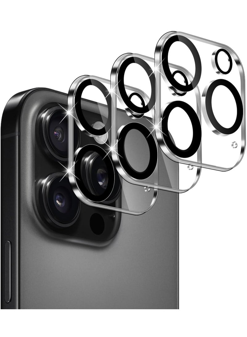 ELTRAZONE حماية الكاميرا لجهاز آيفون 16 برو/برو ماكس – مجموعة 3 قطع من واقي عدسة زجاجي مقسى، شفاف عالي الدقة، صلابة 9H، مقاوم للخدوش، حماية كاملة للكاميرا - Image 1