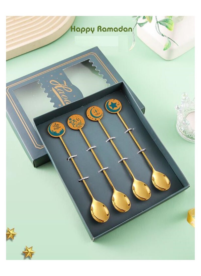 Generic - Spoon Happy Ramadan Spoon 4pcs Gift Box Set - Image 1