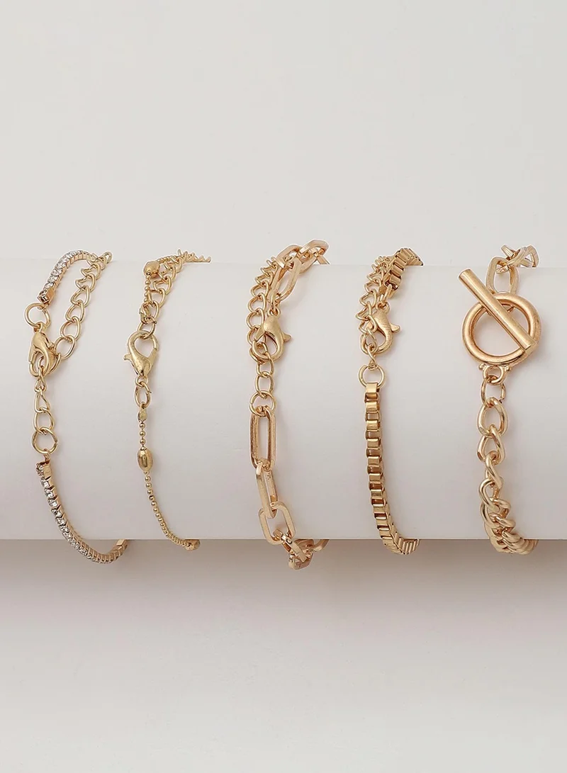 Sohi  Casual Multi-Layer Artificial Bracelet Jewellery for Women | Best Price UAE