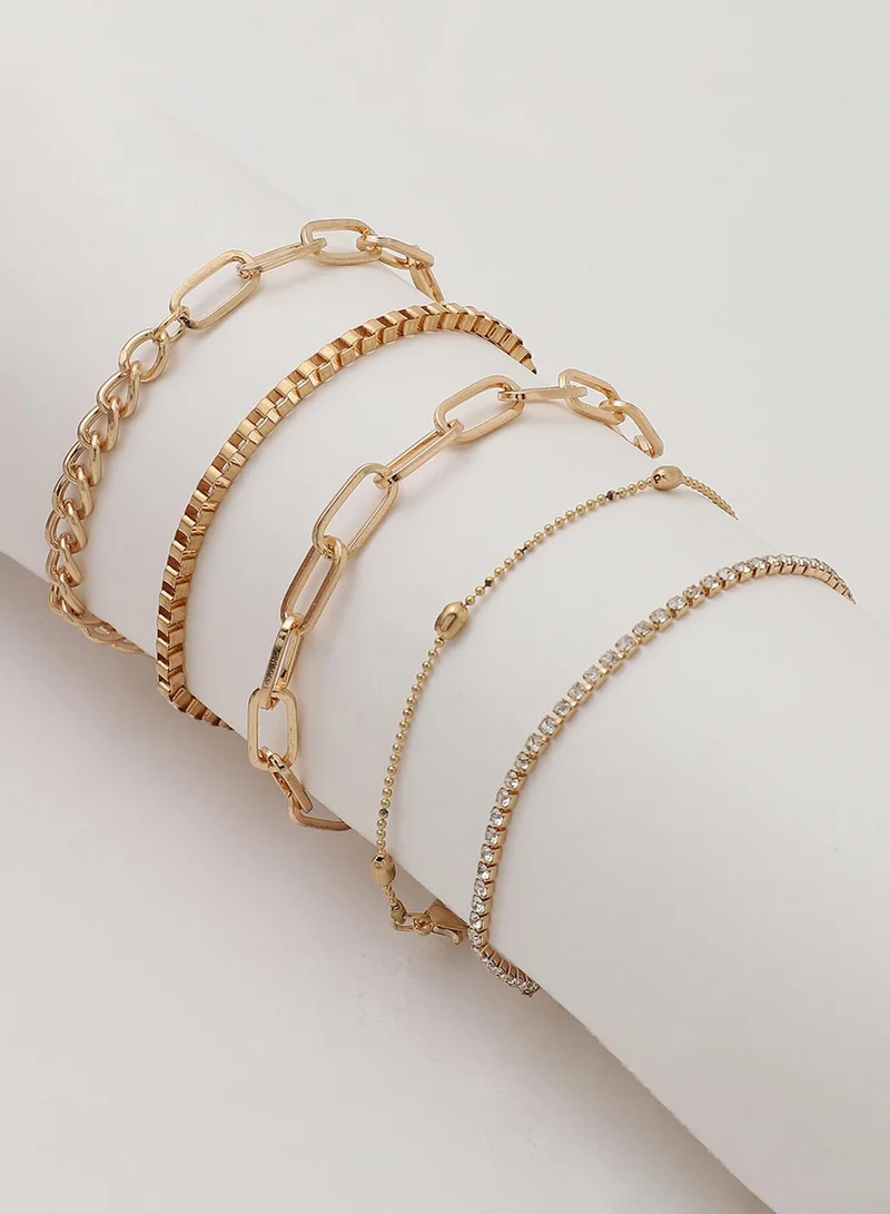 Sohi  Casual Multi-Layer Artificial Bracelet Jewellery for Women | Best Price UAE
