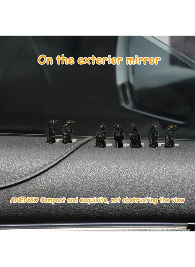 Gothic Raven Resin Ornament 35 Piece Set Car Dashboard Decor - Image 3