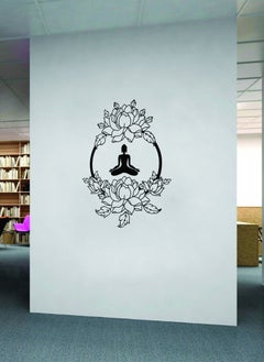 Spoil Your Wall Buddha in Floral Design Wall Decal - Wall Arts Home Décor - Wall Sticker, 70x90 cm by Spoil Your Wall  - Image 2