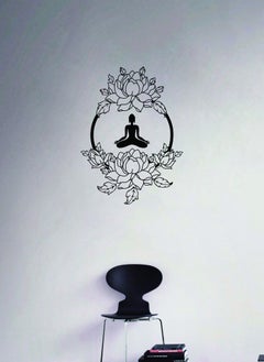 Spoil Your Wall Buddha in Floral Design Wall Decal - Wall Arts Home Décor - Wall Sticker, 70x90 cm by Spoil Your Wall  - Image 1