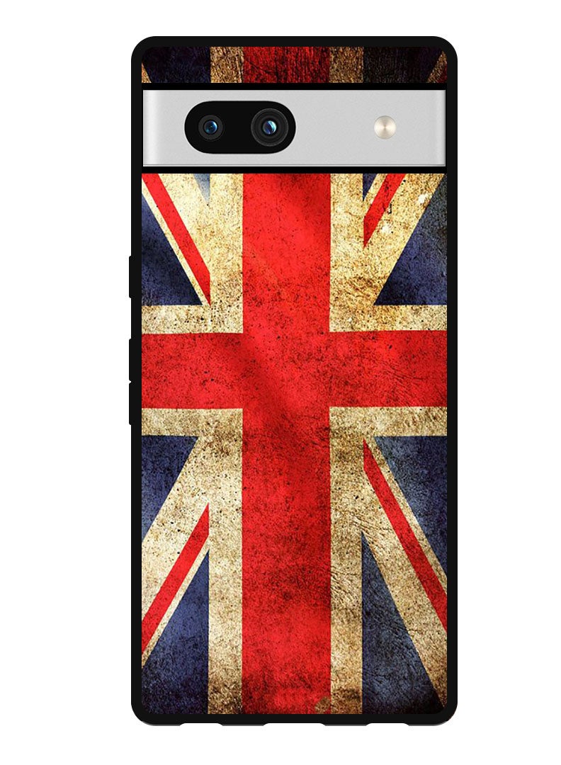 Theodor غطاء واقي مضاد للخدش ومقاوم للصدمات لحافة جوجل بيكسل 7a علم المملكة المتحدة - Image 1