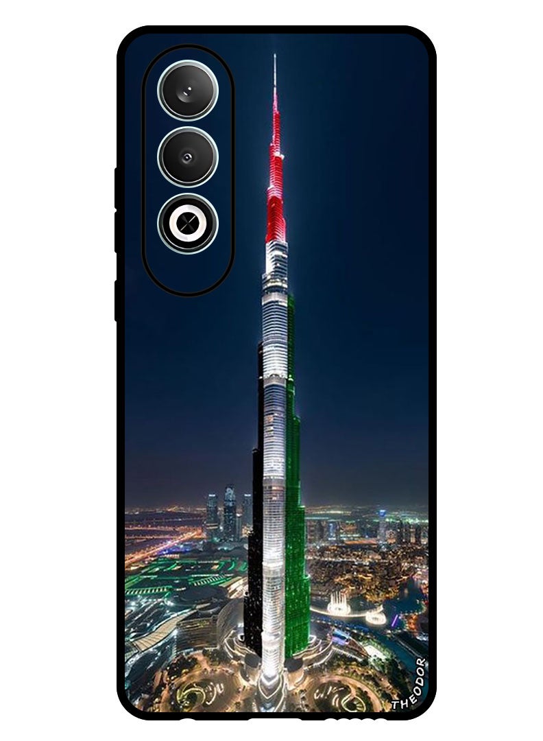 Theodor Protective Case Anti Scratch Shock Proof Bumper Cover For Oppo K12 Burj Khalifa UAE Flag - Image 1