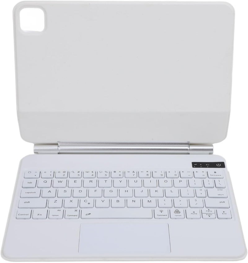 GOWENIC Detachable Case and Bluetooth Keyboard for iOS Pro 11 Inch, Multi Touch Trackpad & Backlight & Magnetic Adhesion, Thin and Lightweight Design (White) - Image 1
