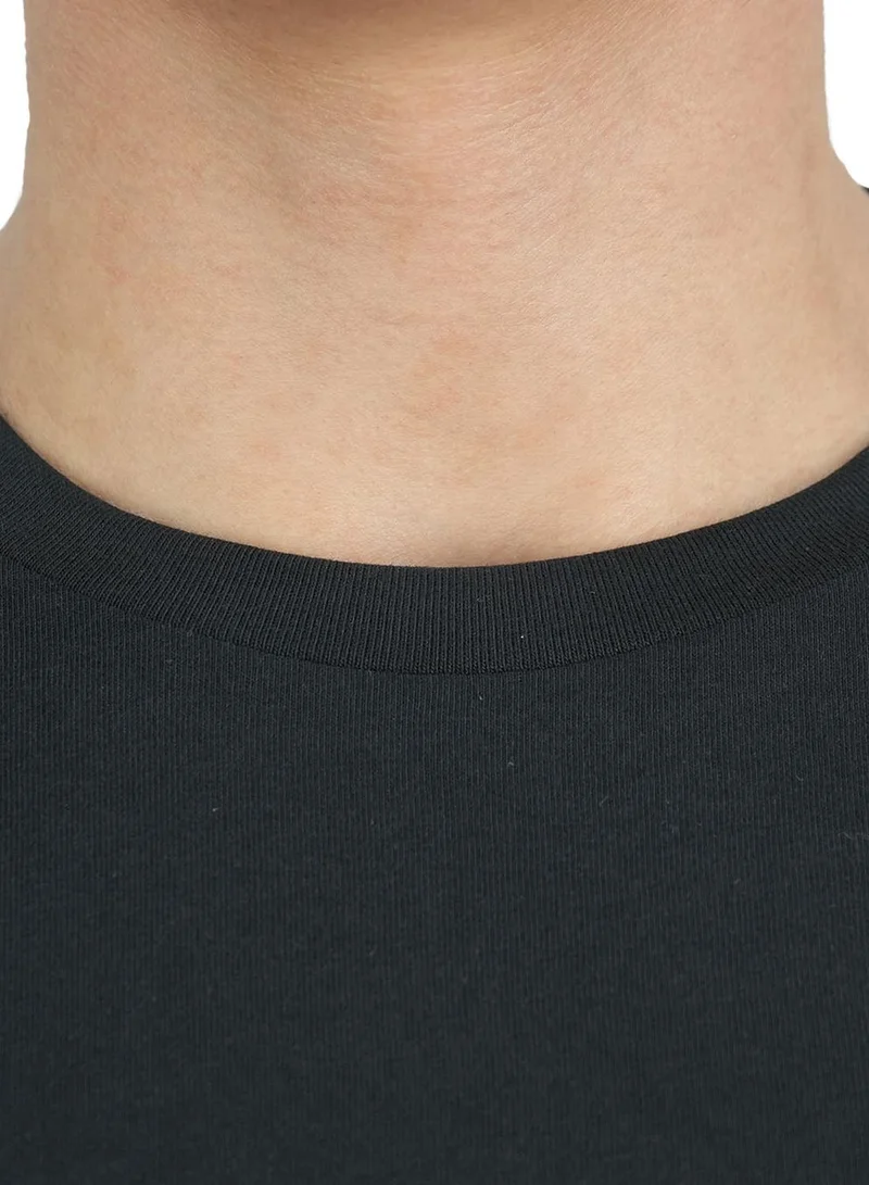 GIORDANO  Men's Slim Fit Cotton Signature Print Tee for Men | Best Price UAE