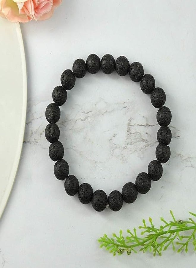 Anant Infinity Latest Fashion Reiki Healing Natural Stone Beads Stretchable Unisex Bracelets Set for Men and Women AI127 - Image 3