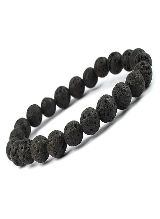 Anant Infinity Latest Fashion Reiki Healing Natural Stone Beads Stretchable Unisex Bracelets Set for Men and Women AI127 - Image 1