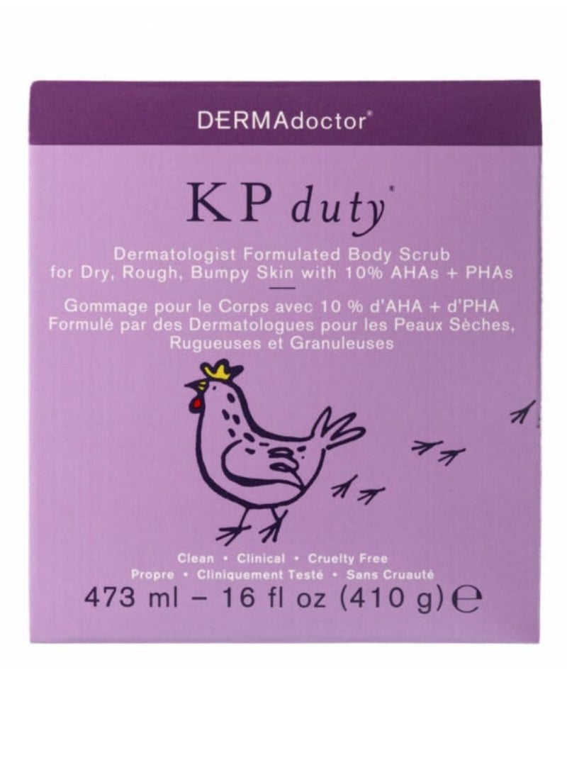 DERMAdoctor - KP Duty Dermatologist Formulated Body Scrub 473ml - Image 1