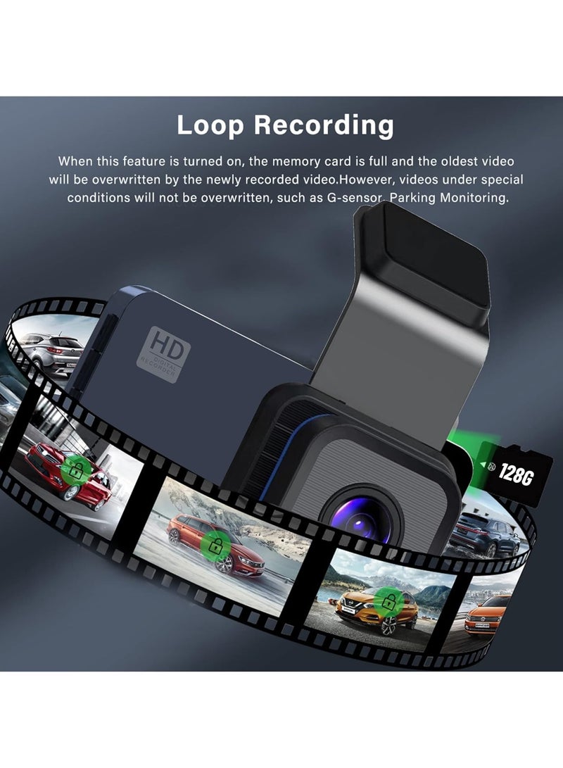 AROAQ New HDMI 3.0-inch car wifi driving recorder HD 1080P night vision dual lens car - Image 3