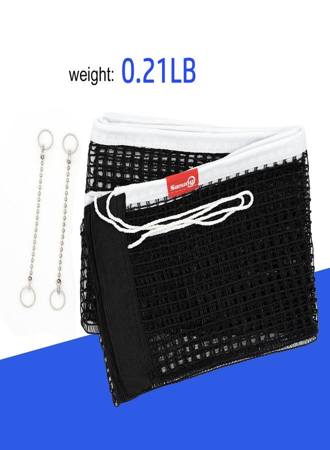 Sanung C-Y1 Table Tennis Net, 2 Pieces High Stretch Foldable Ping Pong Net with 4 Chains Adjust Tension Height, Compatible with Any Standard Size Desktop for Indoor Outdoor Use - Image 5