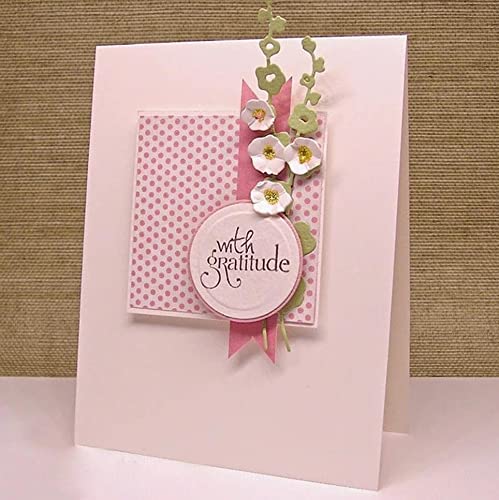 BeetirryHu Plum Blossom 3D Backgrounds Frame Metal Cutting Dies, Cut Stencils Card Paper Craft DIY Template Album Embossing Paper Dies for Card Making Scrapbooking - Image 4