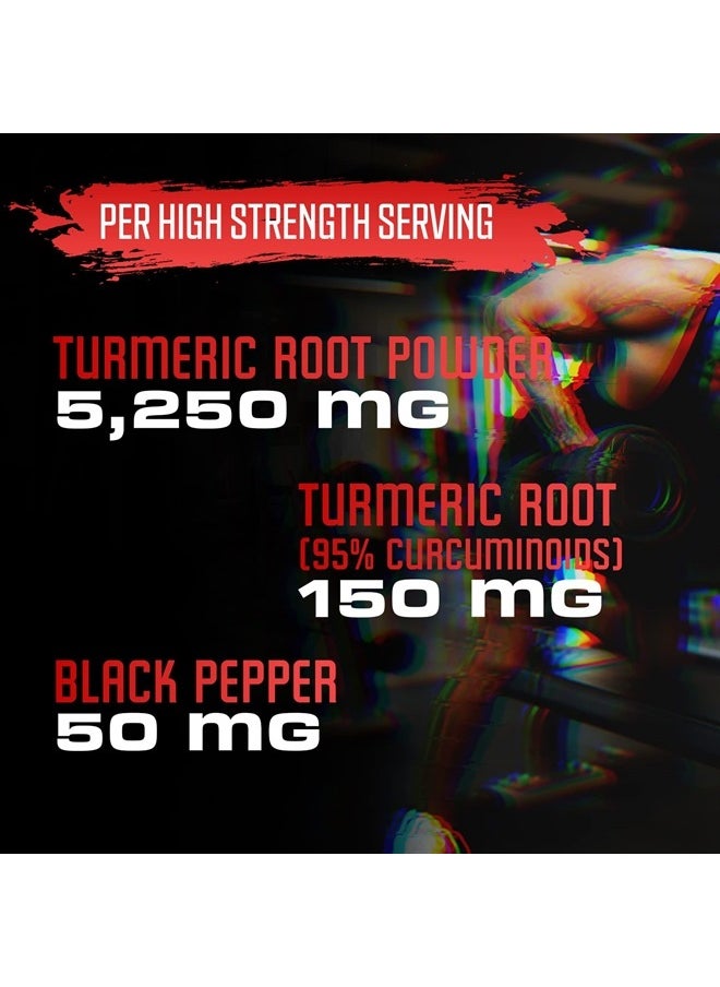 BEBEFEN - Turmeric Curcumin Capsules - 95% Curcuminoids 5450mg Formula Pills with Black Pepper Extract - 90 Capsules Turmeric Supplement for Joint, Healthy Inflammatory & Immune Support - 3 Month Supply - Image 1