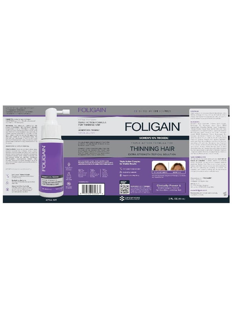 FOLIGAIN علاج مكثف بتركيبة ثلاثية المفعول من تريوكسيد لعلاج تساقط الشعر لدى النساء  - Image 2