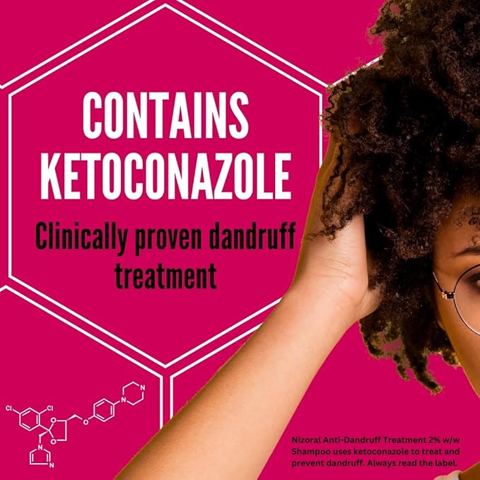 Nizoral AntiDandruff Treatment Shampoo Treats and Prevents Dandruff Clinically Proven to Control Itchy Flaky Scalps Contains Ketoconazole 1 x 60ml - Image 5