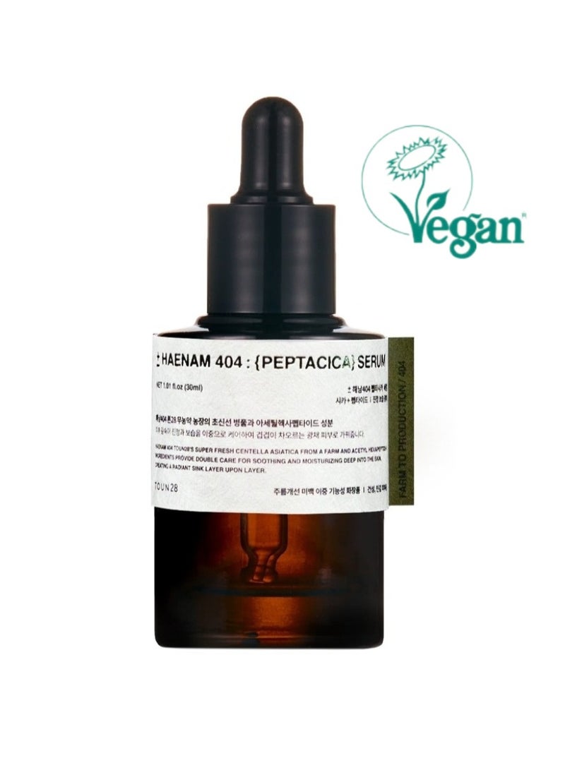 TOUN28 Peptacica Serum for Dry & Sensitive Skin | TOUN28 Haenam404 Centella Serum for Anti-Wrinkle & Brightening | Hydrating, Radiance-Boosting, Barrier-Repair | Vegan, Clean Beauty, For Women & Men | Made in Korea, 30ml - Image 1