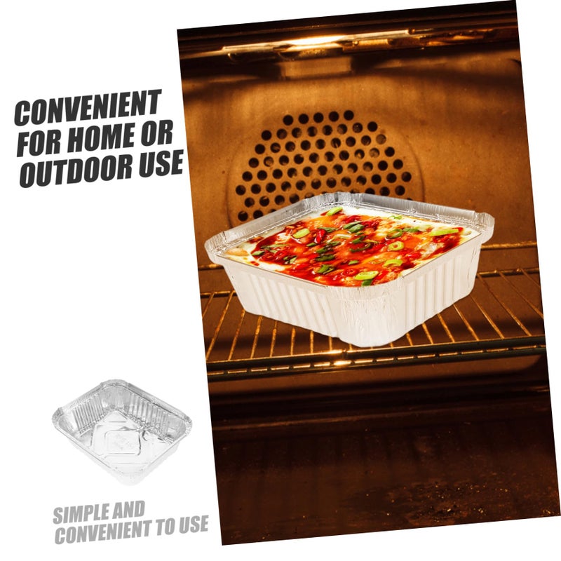 30 Pcs Aluminum Foil Baking Pans for BBQ Grilling Picnics Food Storage Sturdy Disposable Containers - Image 4