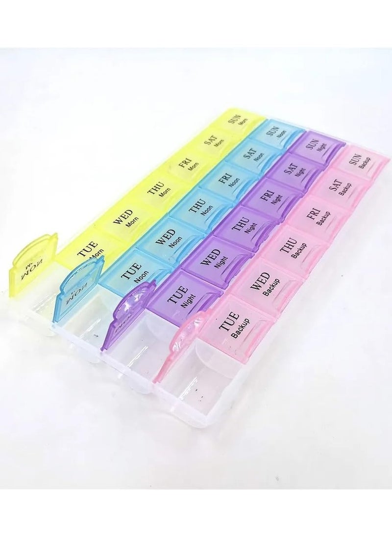 Generic - Weekly Pill Organizer Box 28 Compartment Pill Storage Box - Image 1
