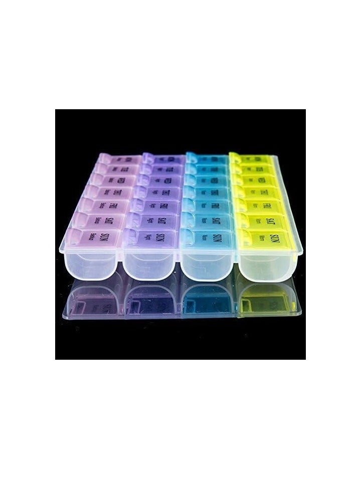 Generic - Weekly Pill Organizer Box 28 Compartment Pill Storage Box - Image 1