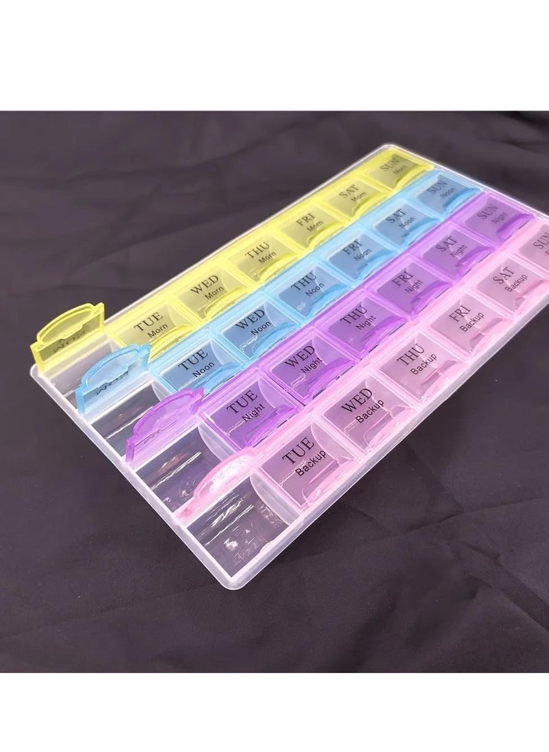 Generic - Weekly Pill Organizer Box 28 Compartment Pill Storage Box - Image 1