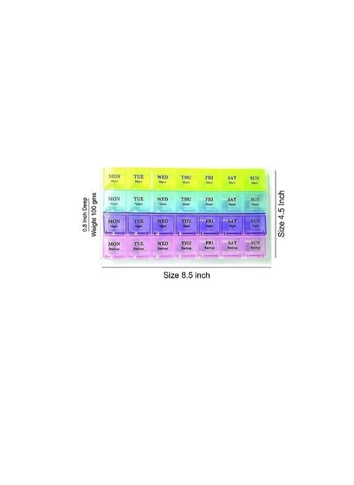 Generic - Weekly Pill Organizer Box 28 Compartment Pill Storage Box - Image 1