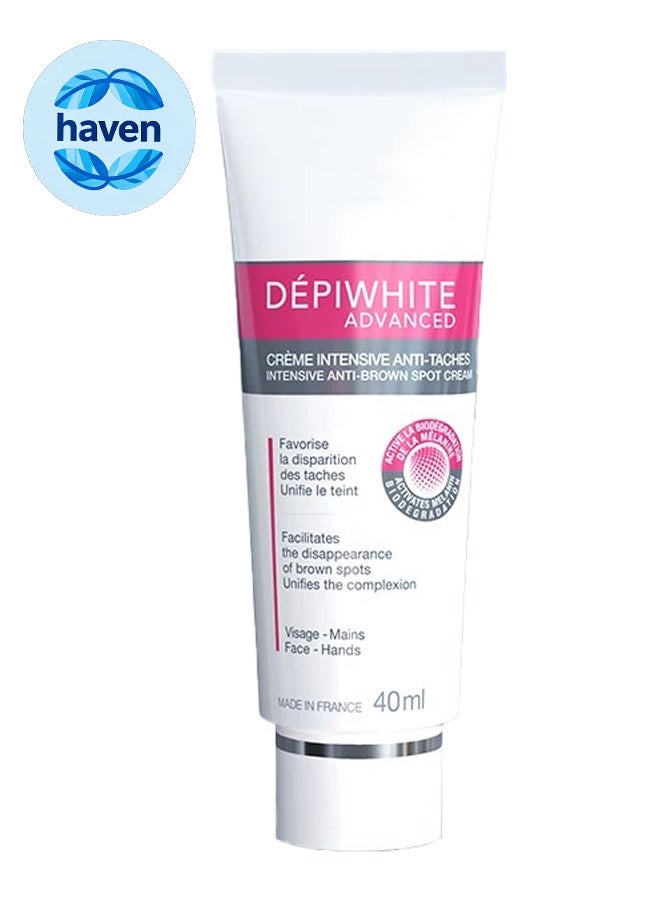 HAVEN Depiwhite Advanced Intensive Anti-Brown Spot Cream, Anti-Freckles and Acne Mark Essence, Skin Lightening Essence Cream - 40 ML - Image 1