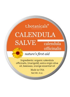 t.botanicals Calendula Salve Skin Soothing Calendula Cream Marigold Balm Herbal Moisturizer For Dry Skin  - Image 2