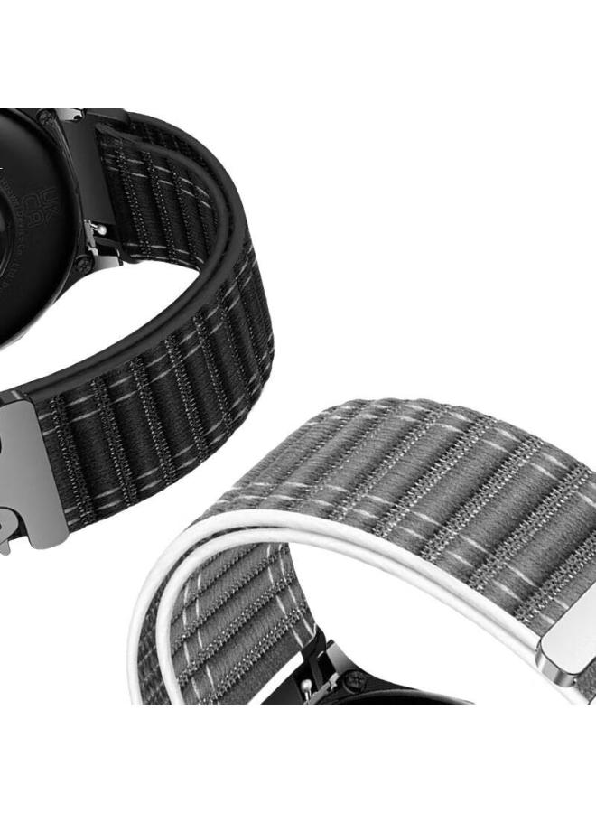 Freeson Nylon Parachute Watch Band With Buckle For Huawei Watch Gt5/4Pro/3/2/Watch Buds/Ultimate, Honor Gs/Magic (Grey, 22Mm) - Image 2