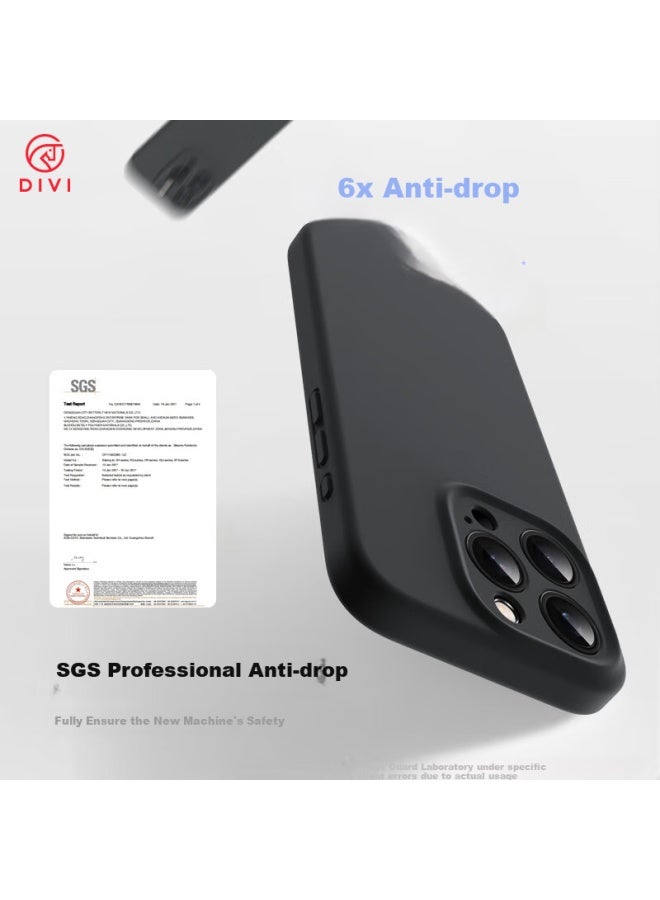 Divi Official Liquid Silicone Phone Case For Apple Iphone 16 Pro, Full Protection Soft Skin Cover With Camera Lens Protection, Ultra Thin Anti-drop Case For Men And Women - Image 3