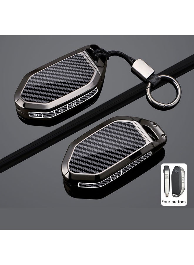 KIA Metal car key protective cover suitable for Kia K3, Saitus 24, EV5, Lion Platinum, Tuojie, Yi Run, KX3, Ao Run, Zhi Run, car key shell case - Image 1