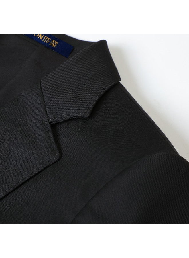 ROMON بدلة نسائية عمل + بنطلون، مجموعة كاجوال عصرية، بدلة مهنية بسيطة متعددة الاستخدامات، تناسب رفيع - Image 3