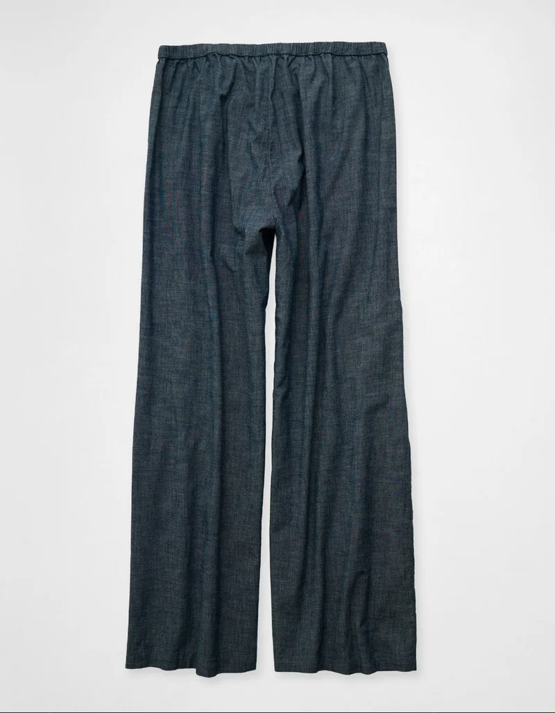 American Eagle  AE Stretch High-Waisted Embroidered Wide-Leg Pant for Women | Best Price UAE