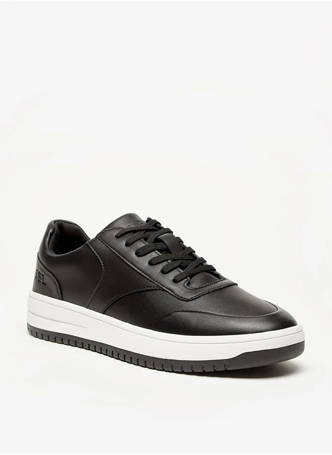 ال بي ال من شو اكسبرس Men Solid Low Ankle Sneakers with Lace-Up Closure