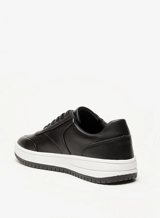 LBL by Shoexpress Men Solid Low Ankle Sneakers with Lace-Up Closure
