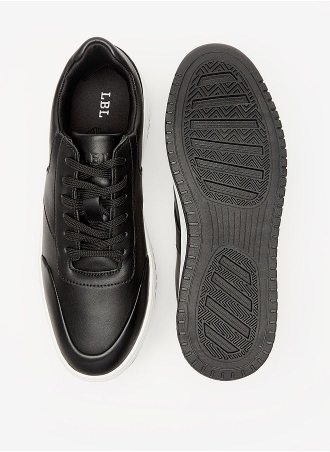 LBL by Shoexpress Men Solid Low Ankle Sneakers with Lace-Up Closure  - Image 4