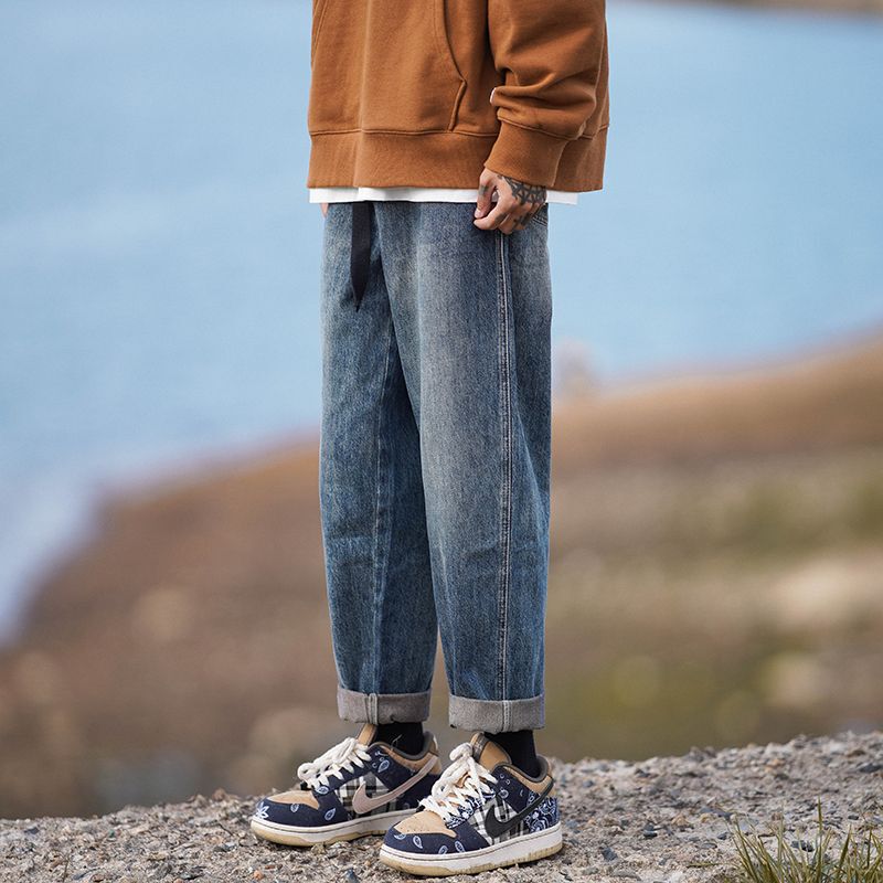 Unisex Casual Daily Denim Jeans - Image 2