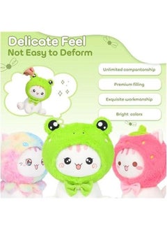 Generic Cute Frog Cat Plush Toy 10 Kawaii Kitten Stuffed Animal, Froggy Plushie Pillow Gift for Kids  - Image 5