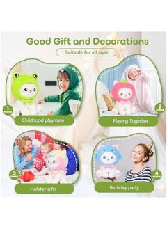 Generic Cute Frog Cat Plush Toy 10 Kawaii Kitten Stuffed Animal, Froggy Plushie Pillow Gift for Kids  - Image 4