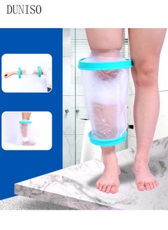 DUNISO Shower waterproof protective cover, adult knee waterproof plaster protector, leg surgical wound bandage can be reused  - Image 2